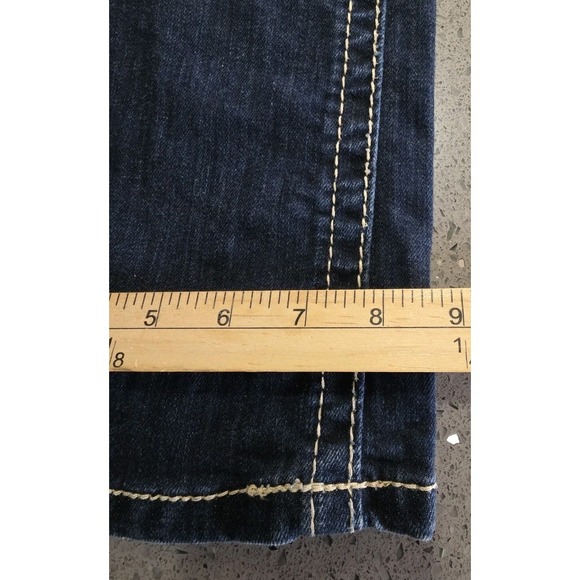 Ariat Ruby Denim Jeans Women 26x30 Thick Stitch Embellished Western Boot Cut - Picture 12 of 15